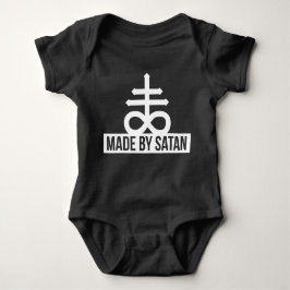 Made by Satan - Cross 666 Antichrist - Baby Tee Shirt