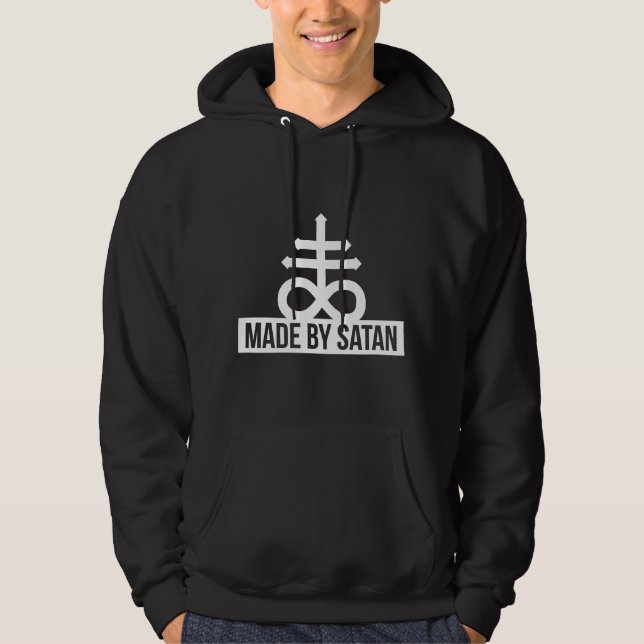Made by Satan - Cross 666 Antichrist - Hoodie (Framsida)