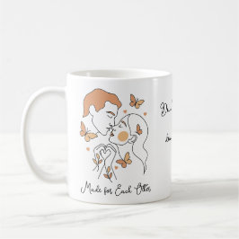 Made for each other , lineart kaffemugg