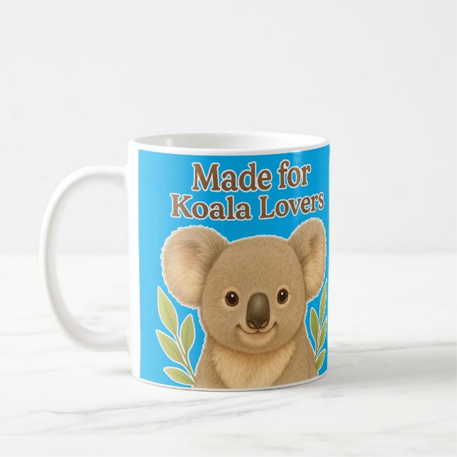 Made for Koala Lovers - Cute Wildlife Design for A Kaffemugg (Vänster)