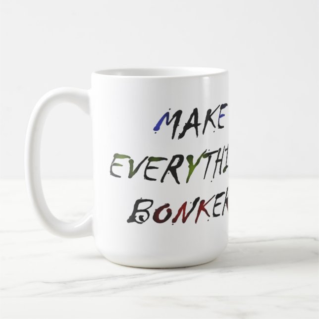 Made for Sång rosa-skript lustig stil Kaffemugg (Vänster)