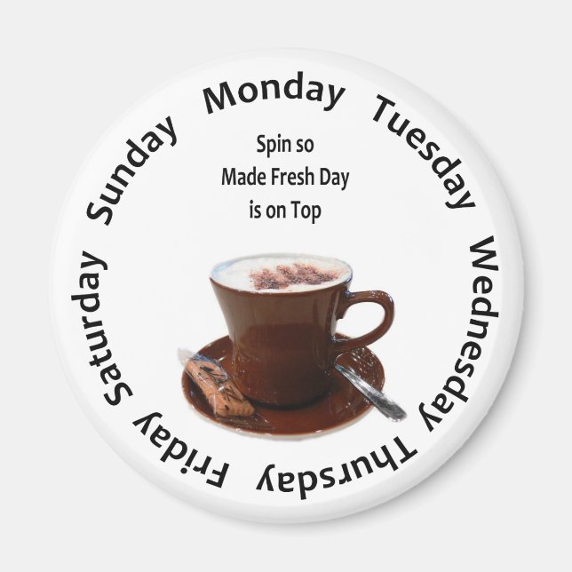Made Fresh Coffee Tracker Magnet (Framsidan)
