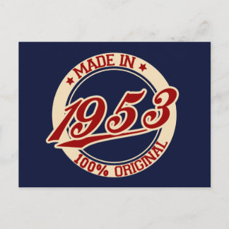 made in 1953 vykort