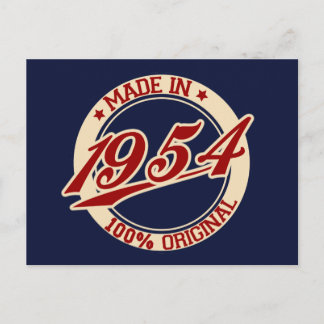 made in 1954 vykort
