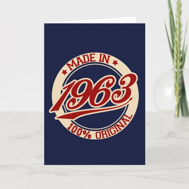 made in 1963 kort (Framsida)
