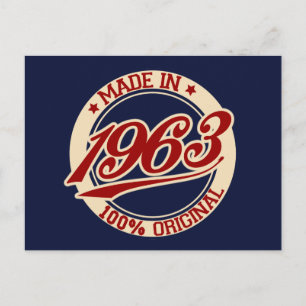 made in 1963 vykort