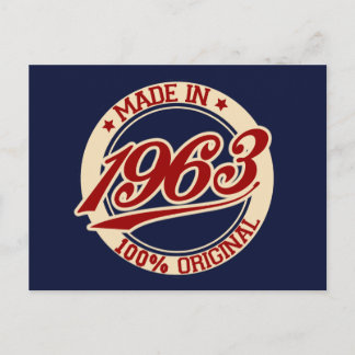 made in 1963 vykort