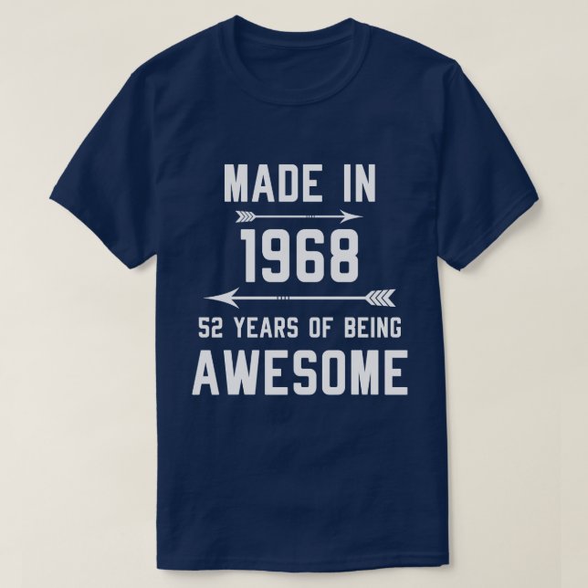 made in 1968, 52 år av Fantastisk Gift Manar Women T Shirt (Design framsida)