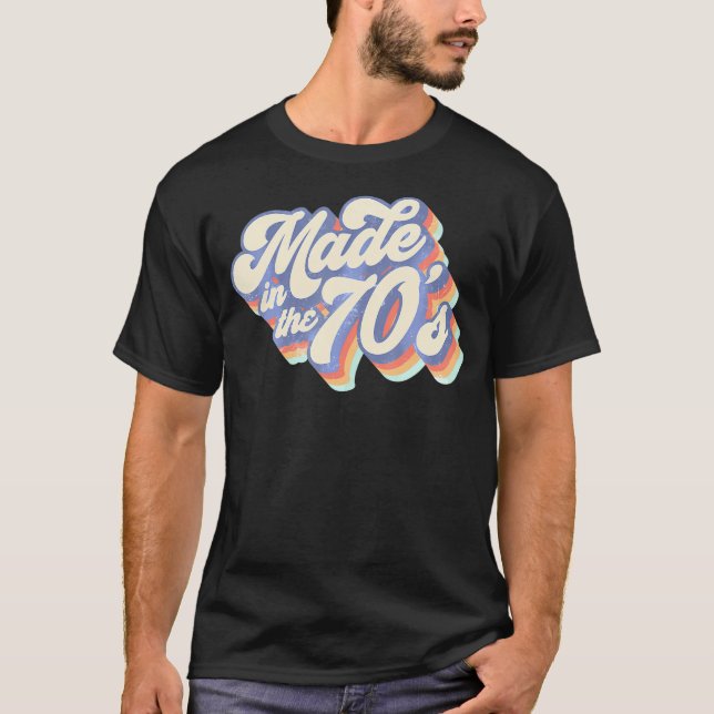 Made in 1970-talets ädla Party T Shirt (Framsida)