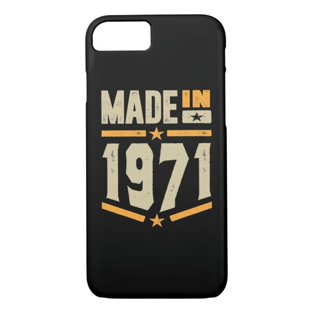 Made in 1971 Birthday Gift Case-Mate iPhone Skal (Baksida)