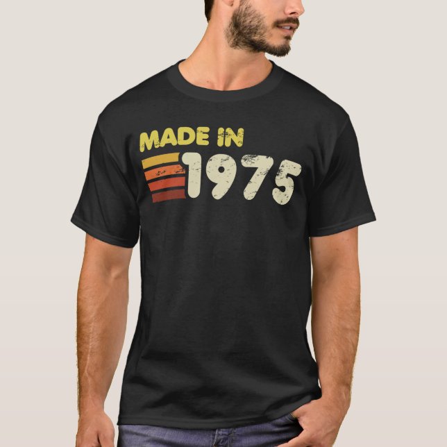 made in 1975, 50:e födelsedagen t shirt (Framsida)