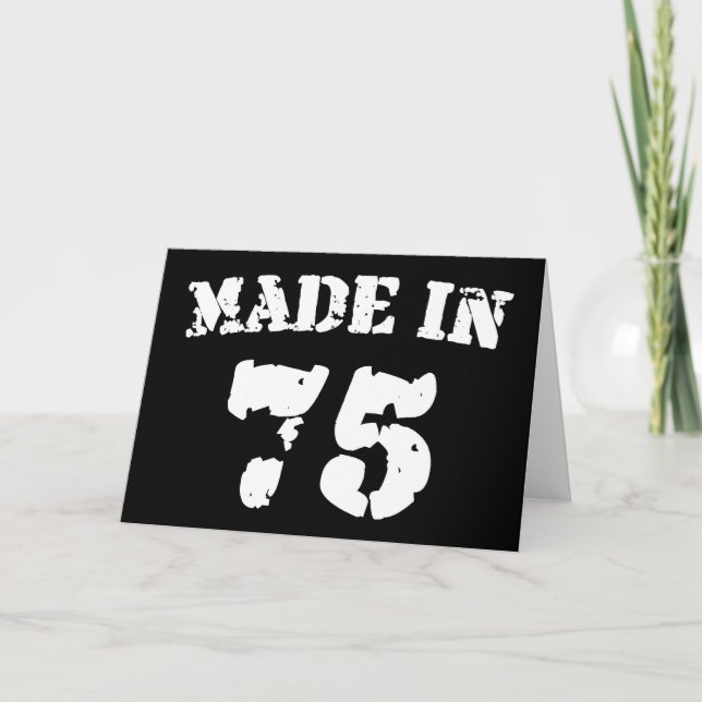 made in 1975 kort (Framsida)