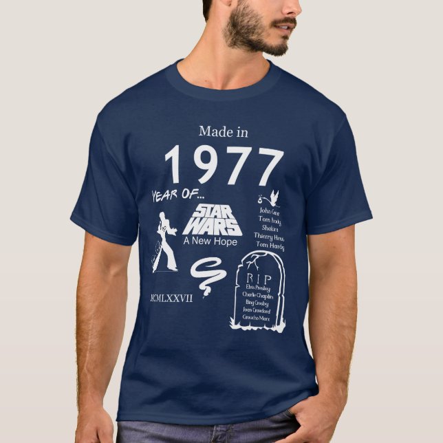 Made in 1977 TShirt T Shirt (Framsida)
