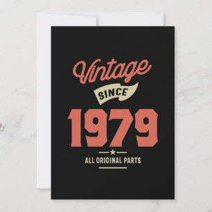 Made in 1979 Birthday Gift Tack Kort