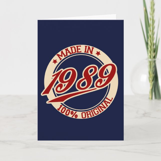 made in 1989 kort (Framsida)