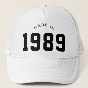 made in 1989 Personlig Birthday Keps