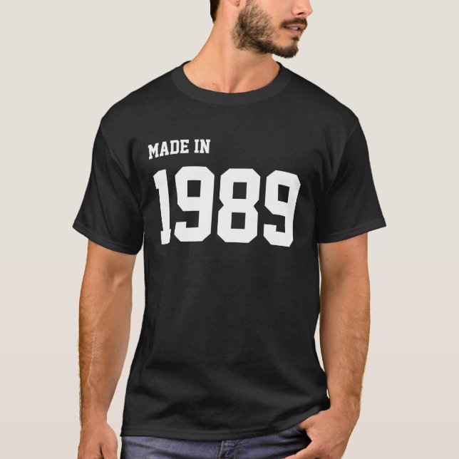 Made in 1989 tee shirt (Framsida)
