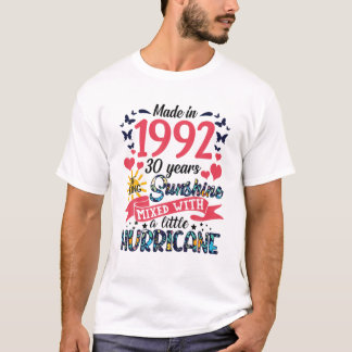 Made In 1992 30 Years Of Being Sunshine 30Th Birth T Shirt