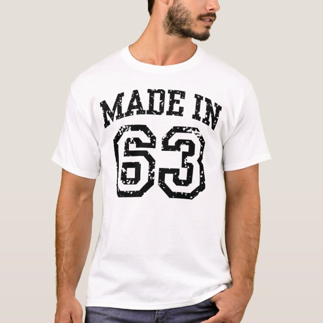 made in 63 t shirt (Framsida)