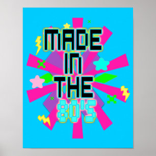 Made in 80:s utskrift poster
