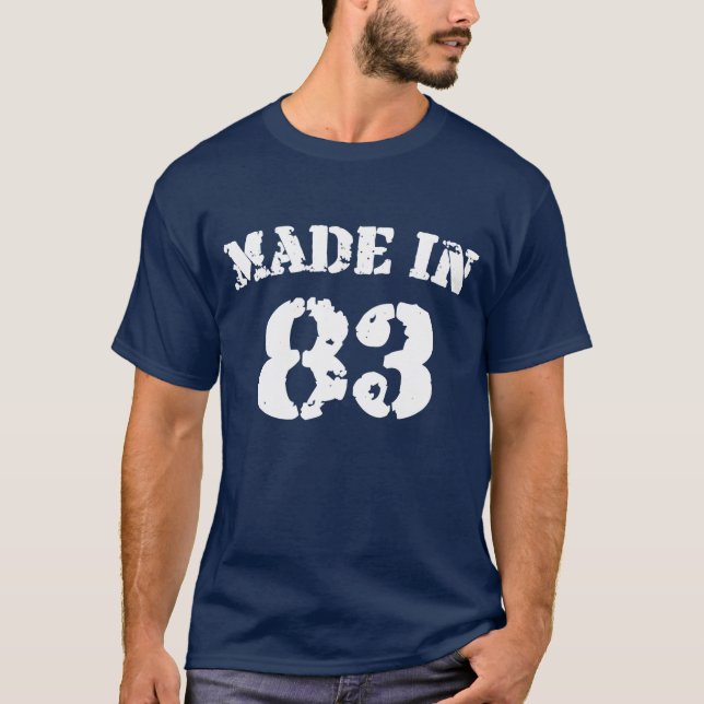 made in 83 Shirt T-shirt (Framsida)