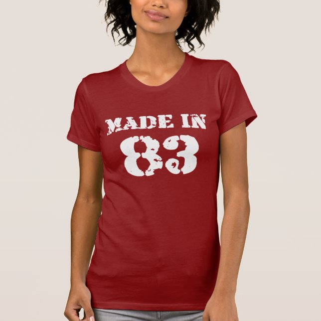 made in 83 Shirt Tee Shirt (Framsida)