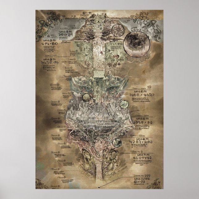 Made in Abyss Karta Poster (Framsidan)
