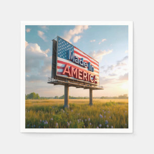 Made in America Billboard i Land Fält Pappersservett