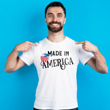 Made in america Red white and blue eagle