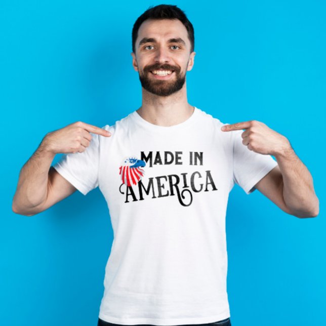 Made in america Red white and blue eagle T Shirt (Skapare uppladdad)