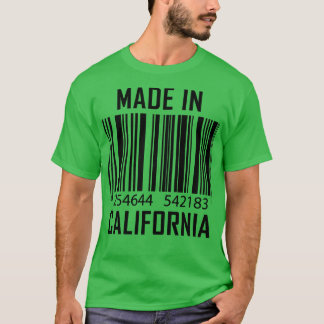 Made in California Barcode T Shirt