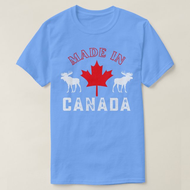 Made in Canada Canadian Pride Elk Maple T Shirt (Design framsida)