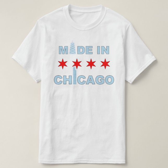 Made in Chicago, Illinois T-shirt (Design framsida)