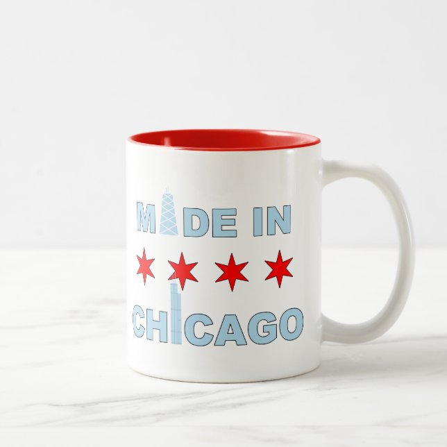 Made in Chicago, Illinois Två-Tonad Mugg (Höger)