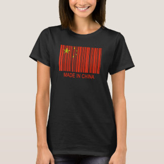 Made in China Flag Barcode T Shirt