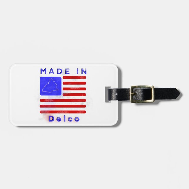 Made in Delco Anpassade Bagagebricka (Horisontell Framsida)