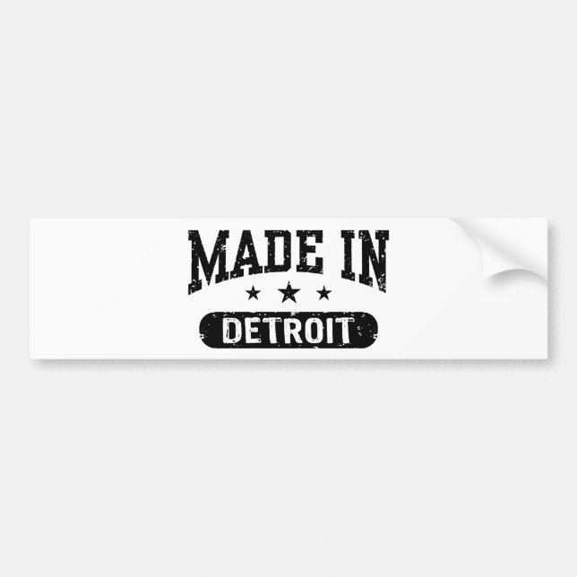 Made in Detroit Bildekal (Framsidan)