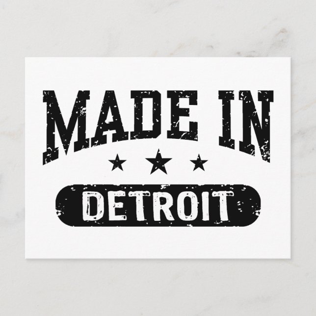Made in Detroit Vykort (Framsida)
