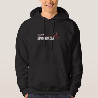 made in Edinburgh Scotland Ställe of Birth Hoodie