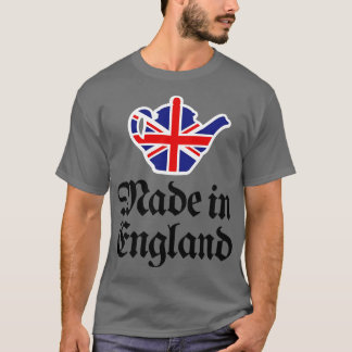 Made in England British UK tekanna Union Flagga T Shirt