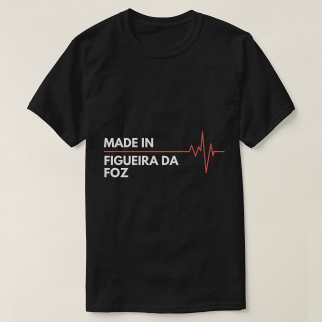 Made in Figueira da Foz Portugal Countr T Shirt (Design framsida)
