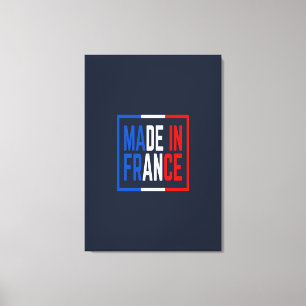 Made in Frankrike Vin Art Canvastryck