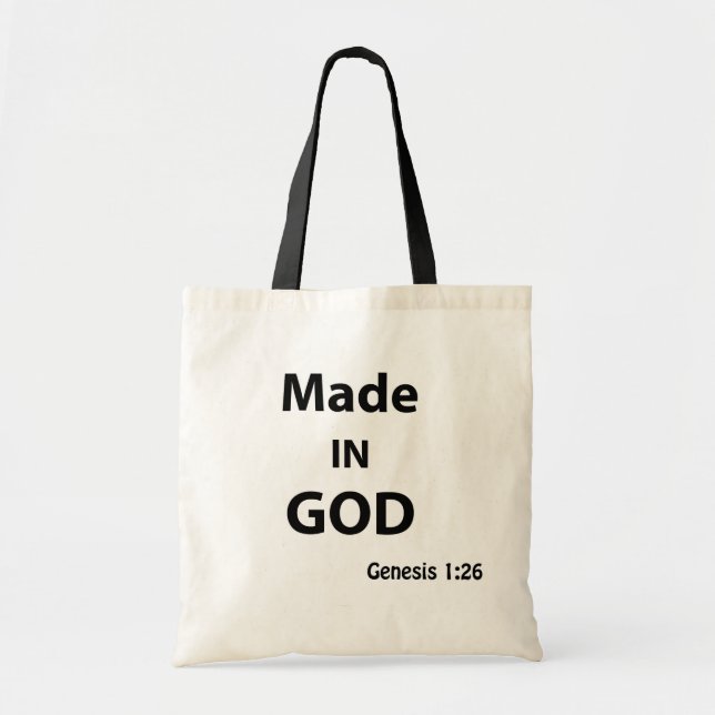 Made in Guds bild Tygkasse (Framsidan)
