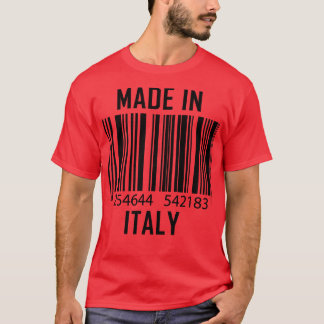 Made in Italien Barcode Funny T Shirt