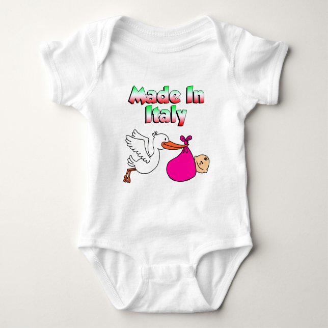 Made in Italien Stork Rosa Tee (Framsida)