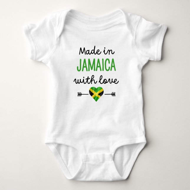 Made in Jamaica med Kärlek T Shirt (Framsida)
