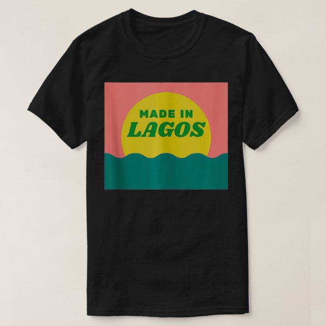 Made in Lagos Nigeria T Shirt (Design framsida)