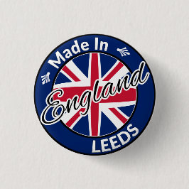 Made in Leeds England Union Jack Flagga Knapp