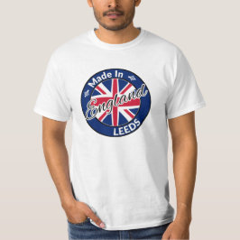 Made in Leeds England Union Jack Flagga T Shirt