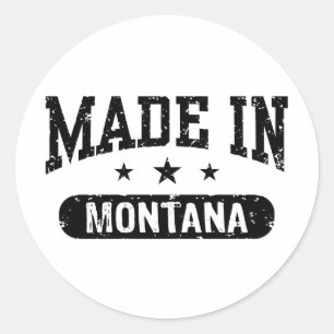 Made in Montana Runt Klistermärke
